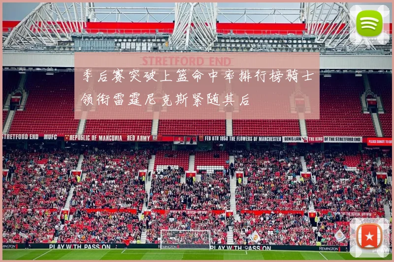 季后赛突破上篮命中率排行榜骑士领衔雷霆尼克斯紧随其后